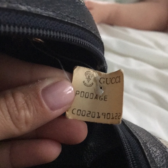 Vintage Gucci navy blue tote - Picture 3 of 5